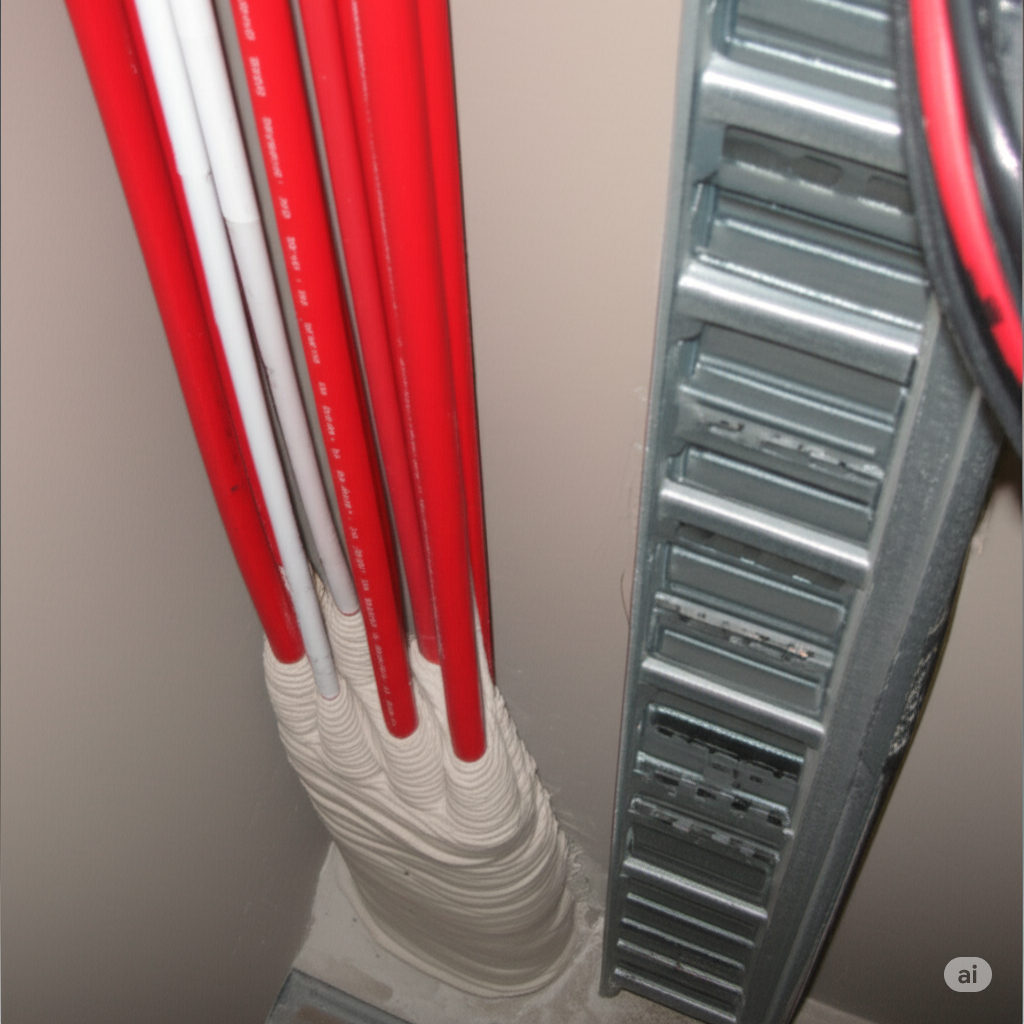 Fire-resistant cable penetration seal